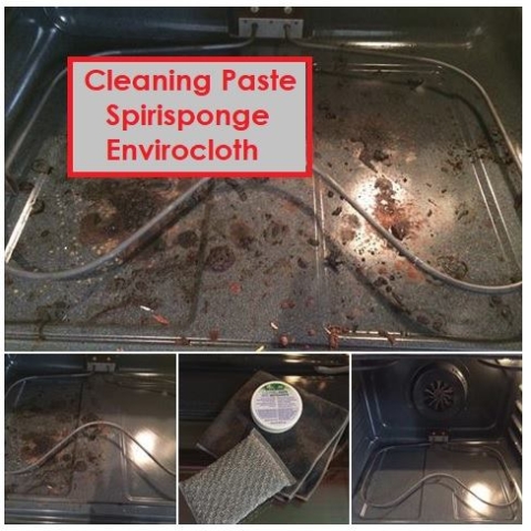 cleaning oven with Norwex