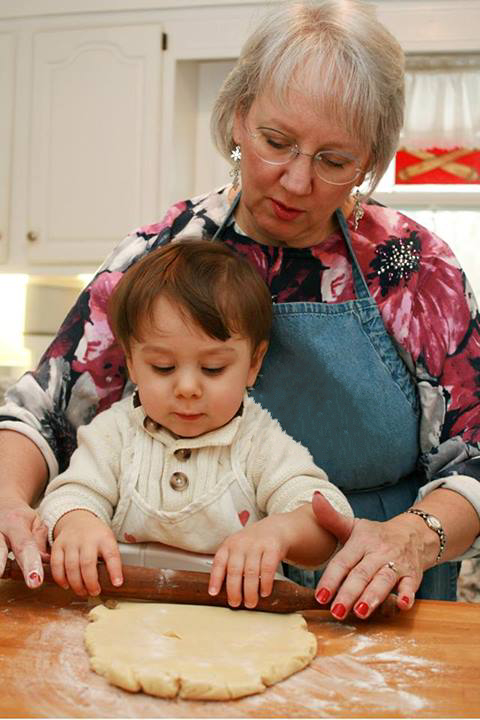 baking cookies with grandma
